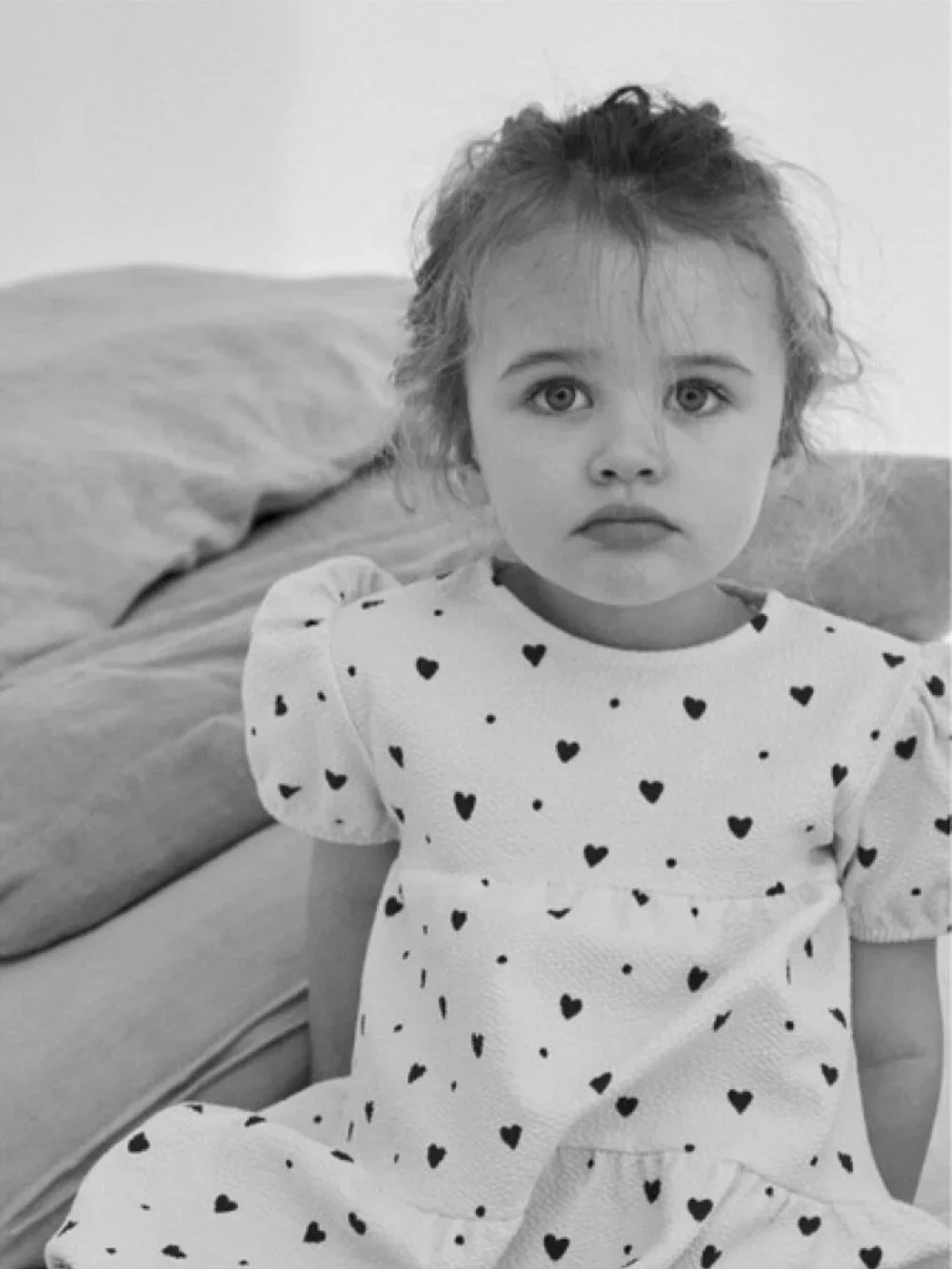 Zara Babygirl Heart Print Dress 4/5